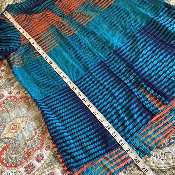 Plenty by Tracy Reese hi-lo striped tunic M - Picture 7 of 10